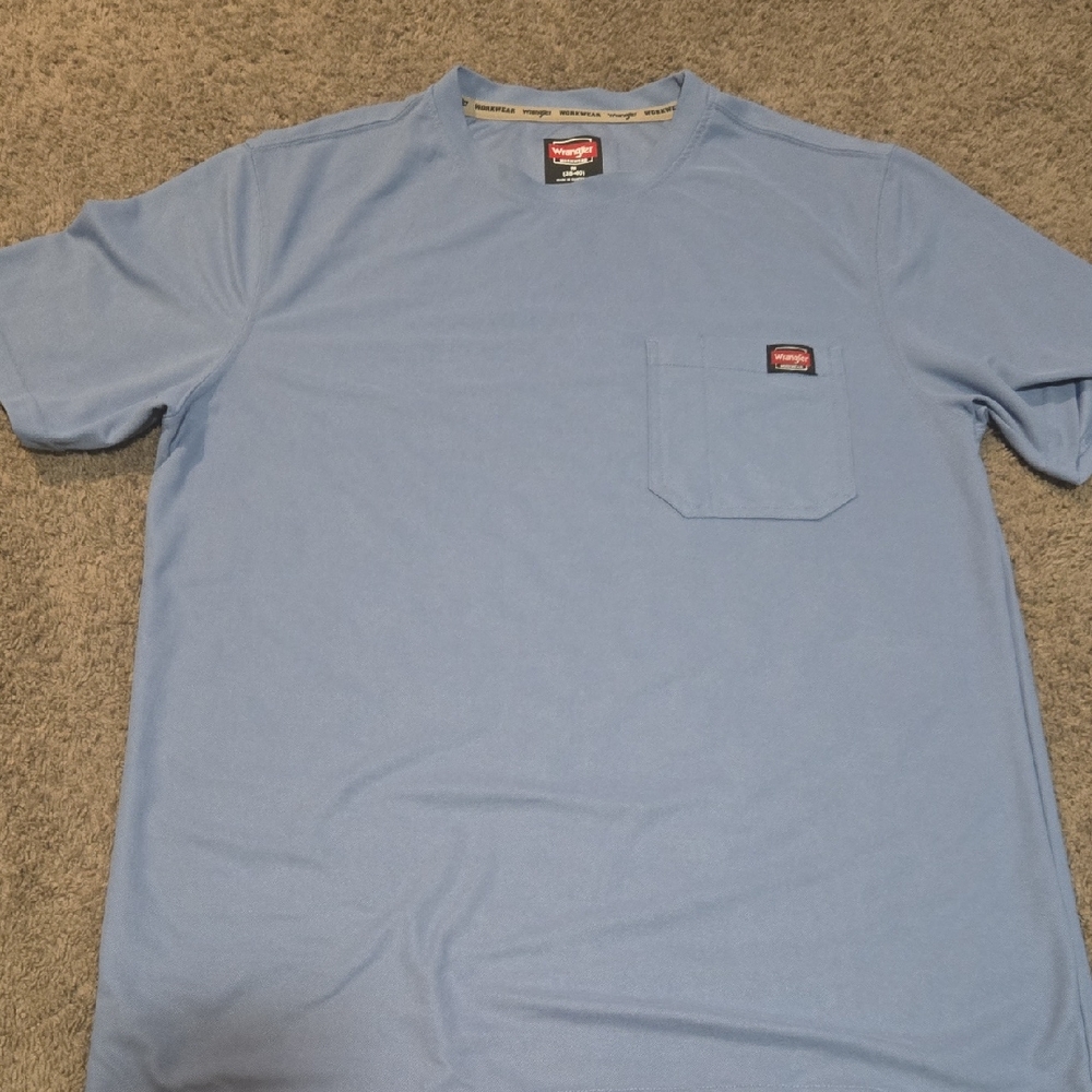 Wrangler Men's Light Blue Short Sleeve Tee